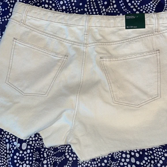 Wild Fable Distressed White Shorts - Picture 4 of 4